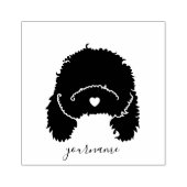 Cavoodle Poodle Mooie Puppy Hond Rubberstempel (Afrduk)