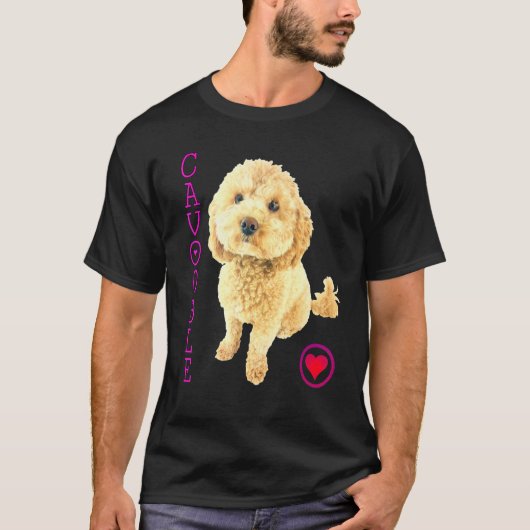 Cavoodle Puppy Dog Podle Cross Noodle Super Cute T-shirt (Voorkant)