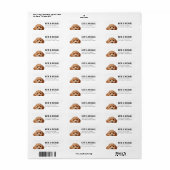 Cavoodle retouradreslabels etiket (Full Sheet)