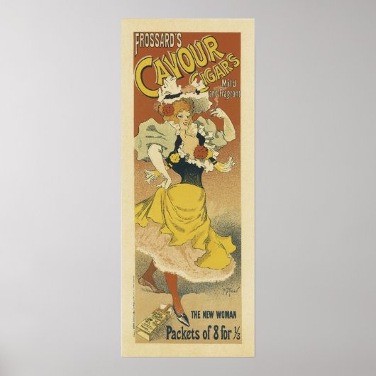 Cavour Cigar's  Franse Poster (Voorkant)