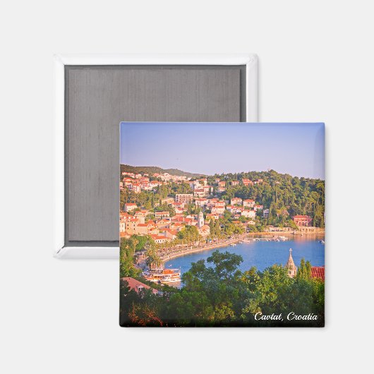 Cavtat, Kroatisch Uitzicht van de Mausoleum Magneet (Voorkant / Achterkant)