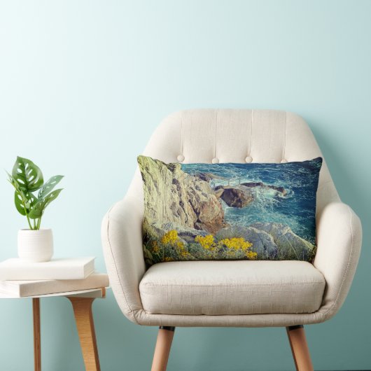 Cavtat Rocky Beach Uitzicht Lumbar Cushion Kussen (Stoel)