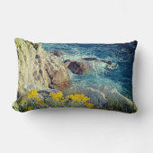 Cavtat Rocky Beach Uitzicht Lumbar Cushion Kussen (Voorkant)