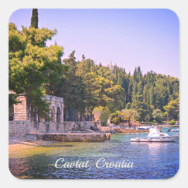 Cavtat, Uitzicht Kroatische Sticker