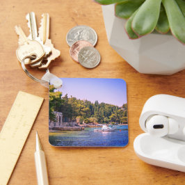 Cavtat, Uitzicht van Beach in Kroatië Sleutelhanger