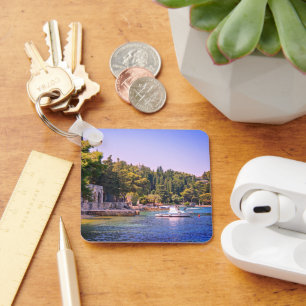 Cavtat, Uitzicht van Beach in Kroatië Sleutelhanger