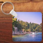 Cavtat, Uitzicht van Beach in Kroatië Sleutelhanger (Voorkant)