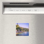 Cavtat, Uitzicht van de beach-feestdag in Kroatië Magneet (Insitu (Vaatwasser))