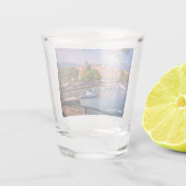 Cavtat, uitzicht van de stad Kroatië Shot Glas (Achterkant)