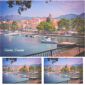 Cavtat, uitzicht van de stad Sticker, Kroatië Sticker (Voorkant)