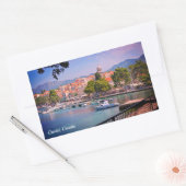 Cavtat, uitzicht van de Town Holiday Rechthoekige Sticker (Envelop)