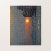 Cavtat, uitzicht van de Zonnefeestdag in Kroatië Legpuzzel (Verticaal)