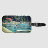 Cavtat, uitzicht van het water van Kroatië Bagagelabel (Voorkant (horizontaal))