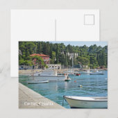 Cavtat, uitzicht van het water van Kroatië Feestdagenkaart (Voorkant / Achterkant)