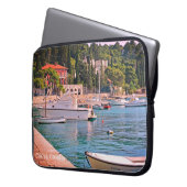 Cavtat, uitzicht van het water van Kroatië Laptop Sleeve (Voorkant Links)