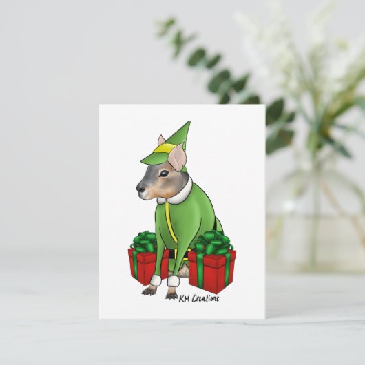 Cavy - kerstkaart (Staand voorkant)