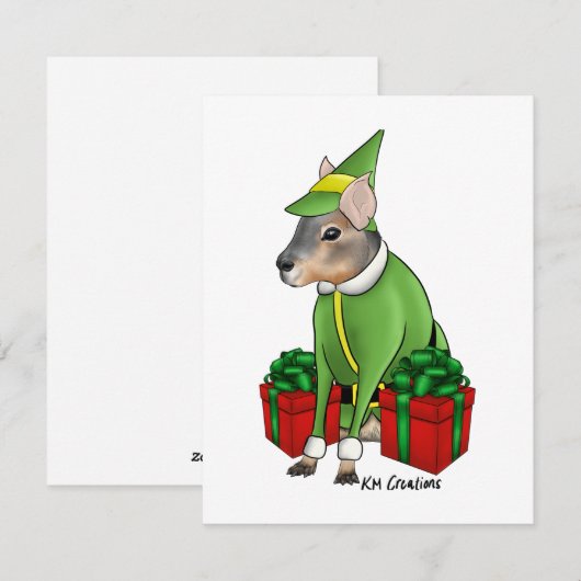 Cavy - kerstkaart (Voorkant / Achterkant)