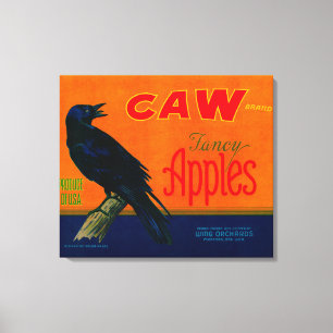 Caw Apple Crate LabelMedford, OF Canvas Afdruk