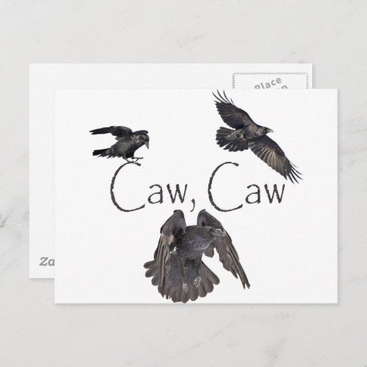 Caw Caw Briefkaart (Voorkant / Achterkant)