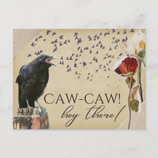 Caw-Caw Crow -stijl Briefkaarten (Voorkant)