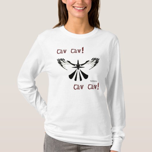 Caw Caw-Shirt met lange hoes T-shirt (Voorkant)
