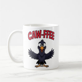 CAW-FREE Funny Crow Koffie Liefhebber Koffiemok