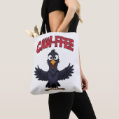 CAW-FREE Funny Crow Koffie Liefhebber Tote Bag (Dichtbij)