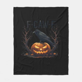 Caw-F's Griezelige Pompoen Halloween Klassieker Fleece Deken