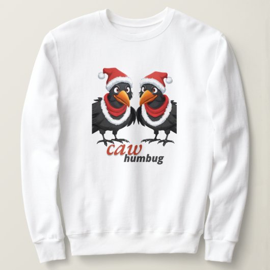 Caw Humbug Christmas Crows Shirt (Design voorkant)