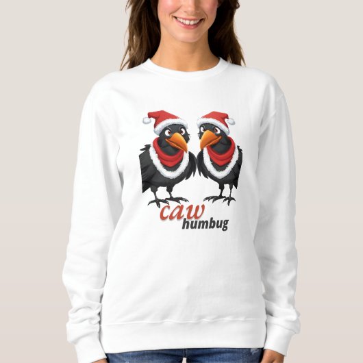 Caw Humbug Christmas Crows Shirt (Voorkant)