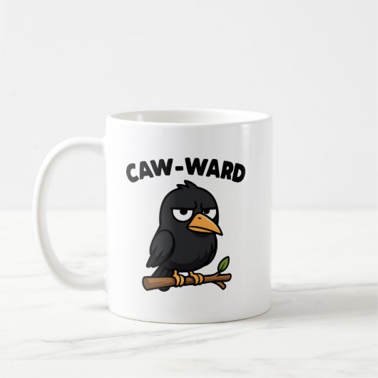 CAW-WARD! T-Shirt Koffiemok (Links)