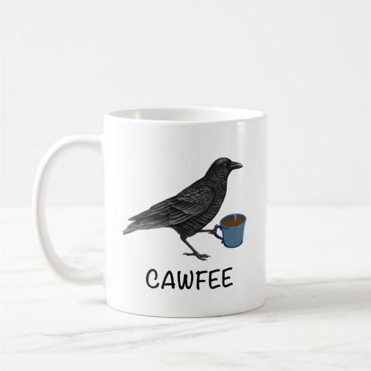 Cawfee Mok, Bird Mok, Crow Mok, Birding Gifts, Bir Koffiemok (Links)