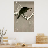 Cawing Crow Shoson Ohara 1930 Poster (Keuken)