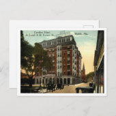 Cawthon Hotel, Mobile AL 1910s Vintage Briefkaart (Voorkant / Achterkant)