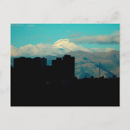 Cayambe vulcano briefkaart (Voorkant)