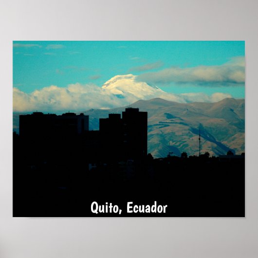 Cayambe vulcano, Quito, Ecuador Poster (Voorkant)