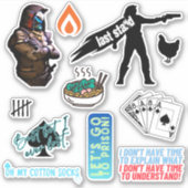 Cayde Medium 6 ''x6'' Matte Vinyl Sticker Sheet (Voorkant)