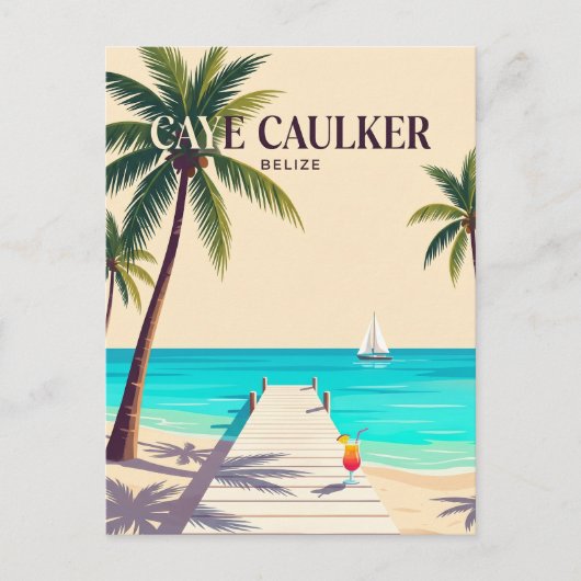 Caye Caulker Belize Briefkaart (Voorkant)