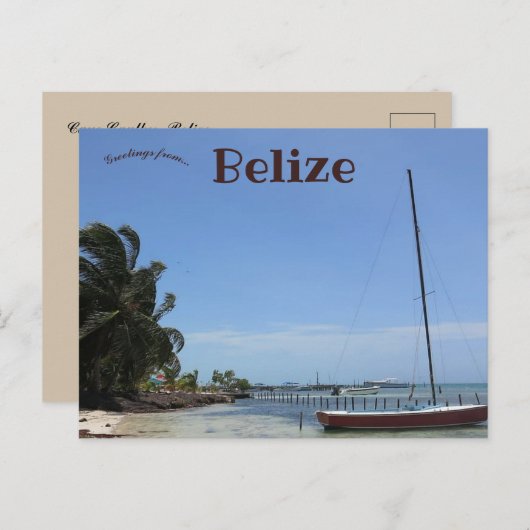 Caye Caulker Belize Briefkaart (Voorkant / Achterkant)