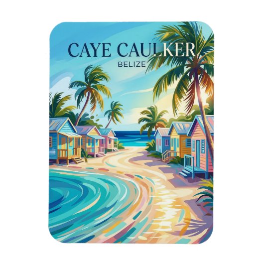 Caye Caulker Belize Magneet (Verticaal)