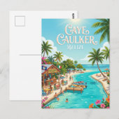 Caye Caulker-dorp Belize Briefkaart (Voorkant / Achterkant)