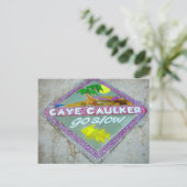 Caye Caulker "Go Slow"-Briefkaart Briefkaart (Staand voorkant)