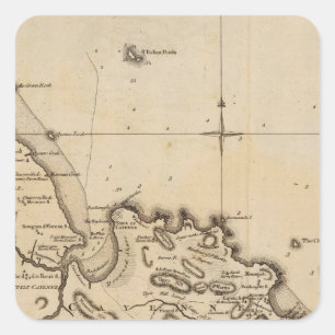 Cayenne 2 vierkante sticker