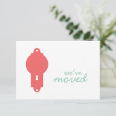 Cayenne door Knob Housewarming Party Invite Kaart (Staand voorkant)