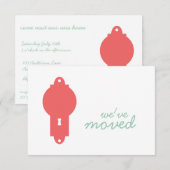 Cayenne door Knob Housewarming Party Invite Kaart (Voorkant / Achterkant)