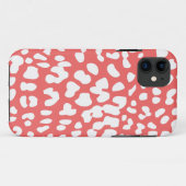 Cayenne en White Leopard Print iPhone 5 Hoesje (Achterkant (horizontaal))