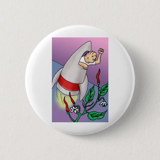 Cayenne Flower Essence Ronde Button 5,7 Cm (Voorkant)