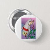 Cayenne Flower Essence Ronde Button 5,7 Cm (Voorkant /achterkant)