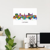 Cayenne French Guiana Skyline Poster (Thuiskantoor)