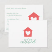 Cayenne Heart House Housewarming Party Invite Aankondiging (Voorkant / Achterkant)